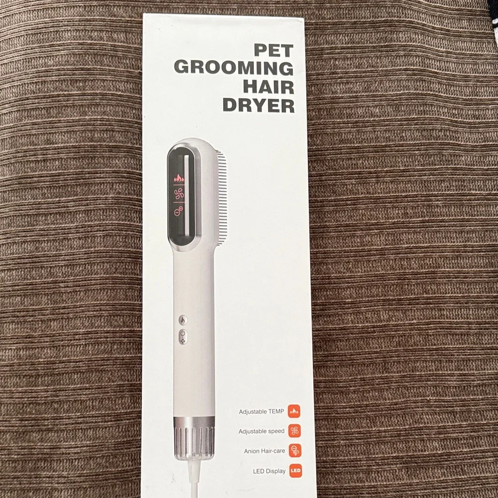 Pet Grooming Hair Dryer - White